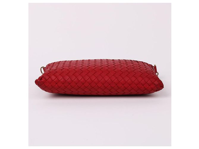 Bottega Veneta Piccola borsa a tracolla in rete rossa con catena Rosso - vista 8