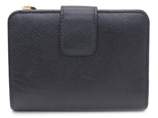 Prada Cartera Saffiano Logo Negra Negro - vista 3