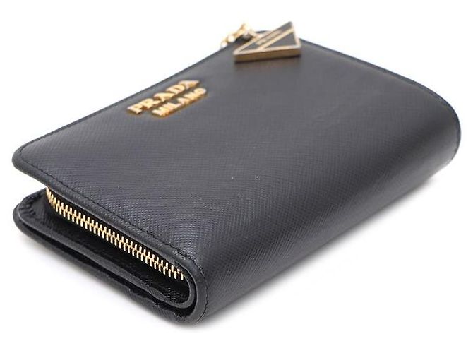 Prada Cartera Saffiano Logo Negra Negro - vista 4