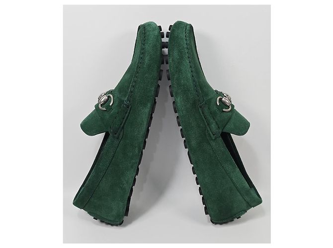 Gucci Mocassino Driver in scamosciato con morsetto Multicolore - vista 4