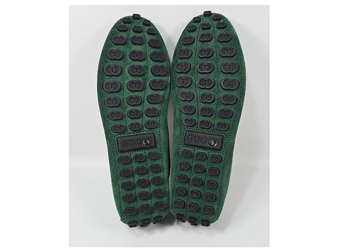 Gucci Mocassino Driver in scamosciato con morsetto Multicolore - vista 6
