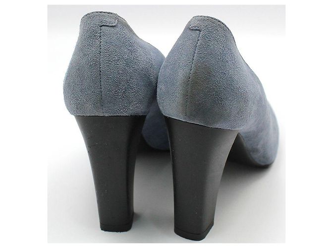 Tod's High Heels aus blauem Wildleder - Ansicht 3