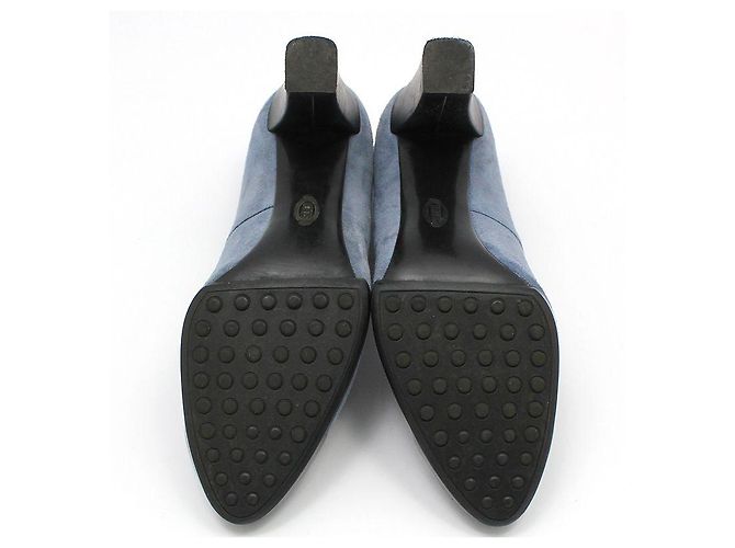 Tod's High Heels aus blauem Wildleder - Ansicht 4