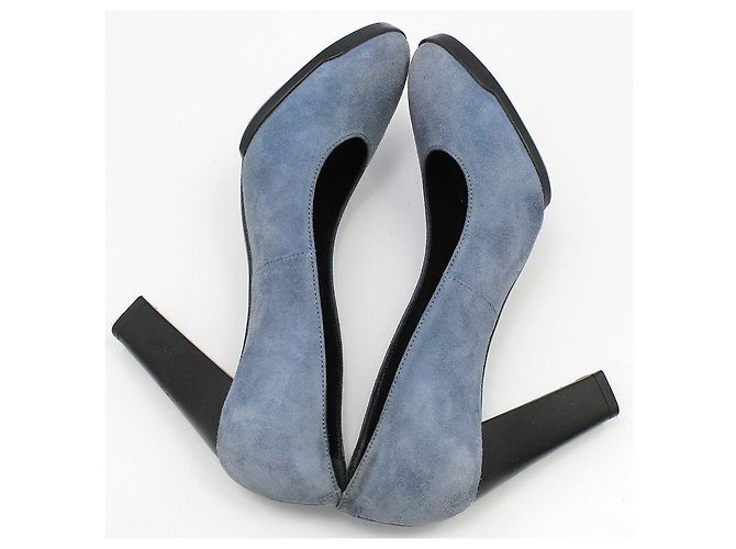 Tod's High Heels aus blauem Wildleder - Ansicht 6