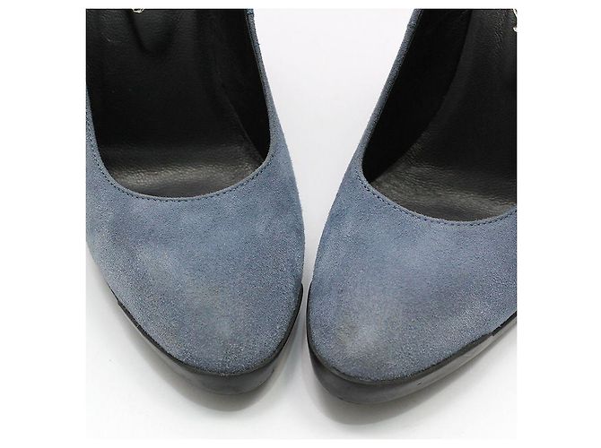 Tod's High Heels aus blauem Wildleder - Ansicht 7