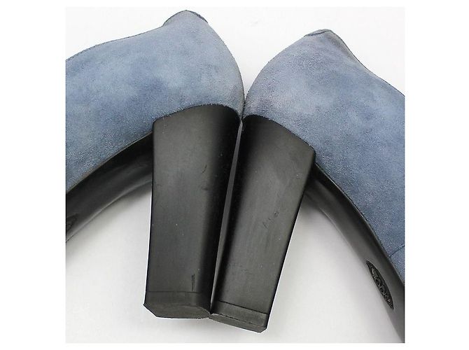 Tod's High Heels aus blauem Wildleder - Ansicht 9