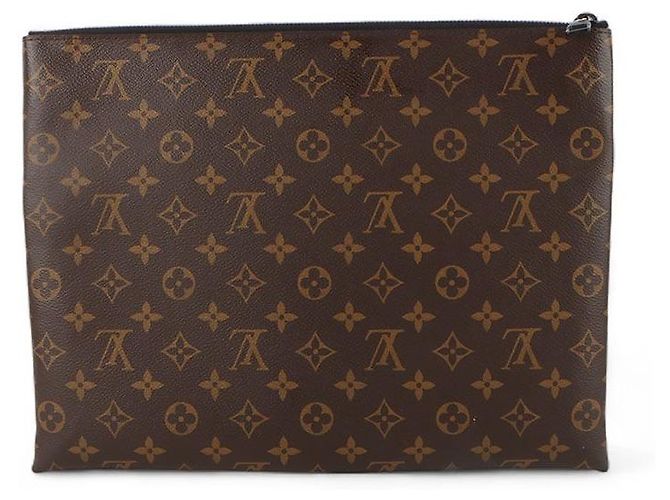 Louis Vuitton Monogram Virgil Abloh Chain Clutch Schwarz - Ansicht 3