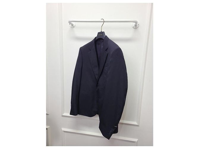 Louis Vuitton Giacca Poncho in lana nera con ricamo firma Nero - vista 3