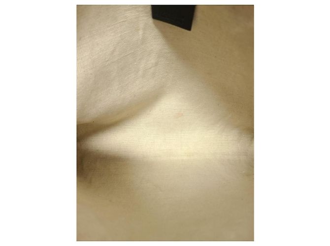 Gucci Clutch in pelle con tracolla logo Web nero - vista 4