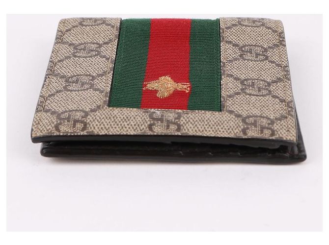 Gucci Stripes Bee Canvas Men's Wallet Multiple colors - view 6