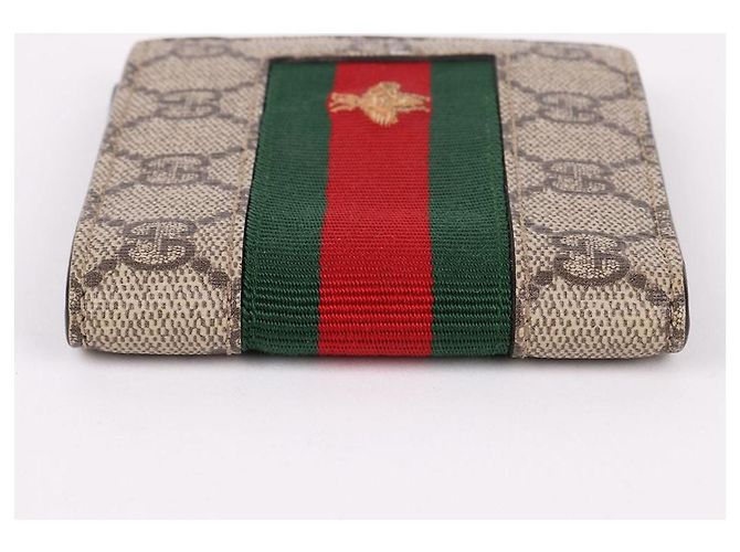 Gucci Stripes Bee Canvas Men's Wallet Multiple colors - view 7