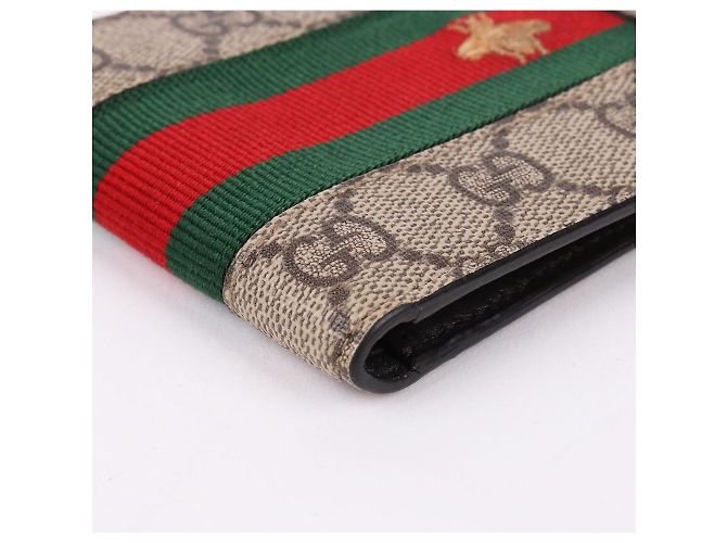 Gucci Stripes Bee Canvas Men's Wallet Multiple colors - view 8