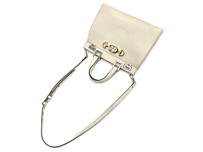 Gucci Borsa Jumi Top Handle Small Bianco - vista 4