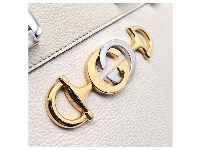 Gucci Borsa Jumi Top Handle Small Bianco - vista 8
