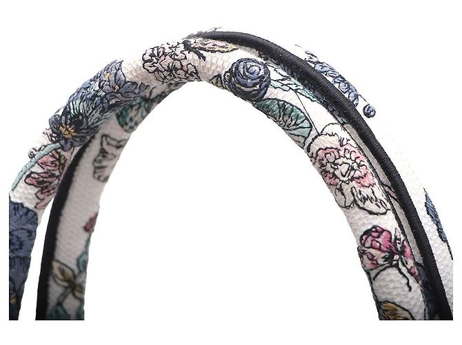 Book Tote Dior Tote de lona Lucky Flower Calendar com bordado total Medium SKU Multicor - vista 5