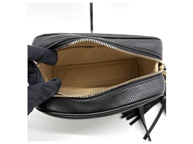 Gucci Borsa a tracolla camera Soho Disco con nappa Nera Nero - vista 8