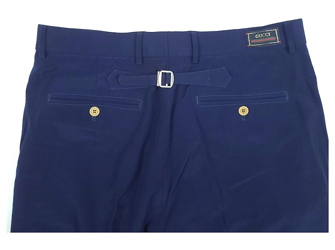 Gucci Pantaloni a righe con logo - vista 3