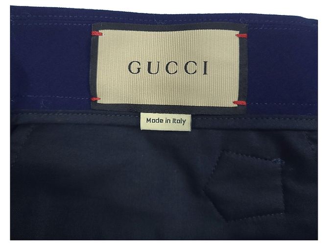 Gucci Pantaloni a righe con logo - vista 5