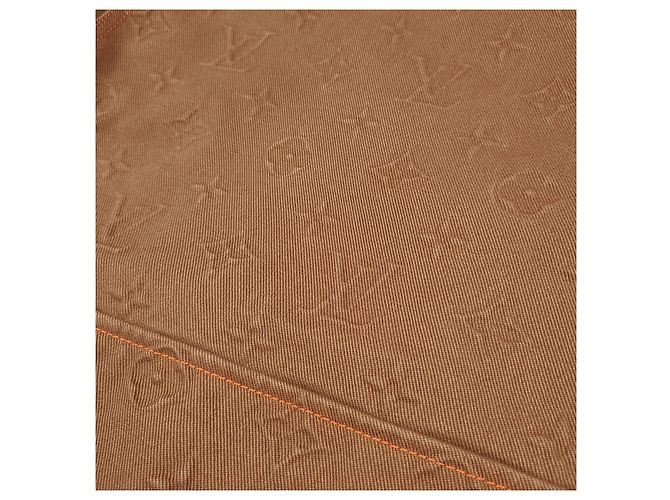 Louis Vuitton Giacca con cappuccio in denim monogram Marrone - vista 3