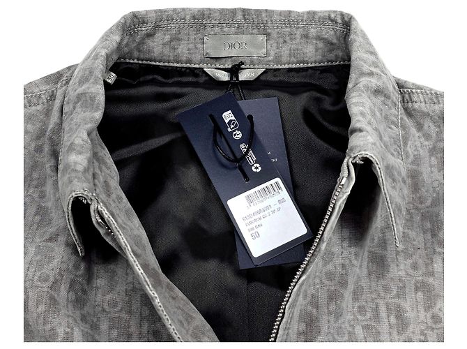 Dior Giacca Blouson con zip Oblique Marrone - vista 4