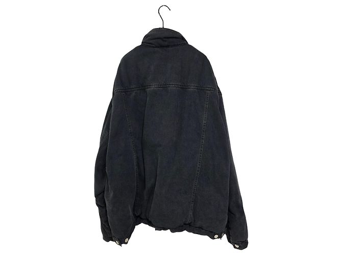 Balenciaga Japanische gesteppte Jeansjacke Schwarz - Ansicht 2