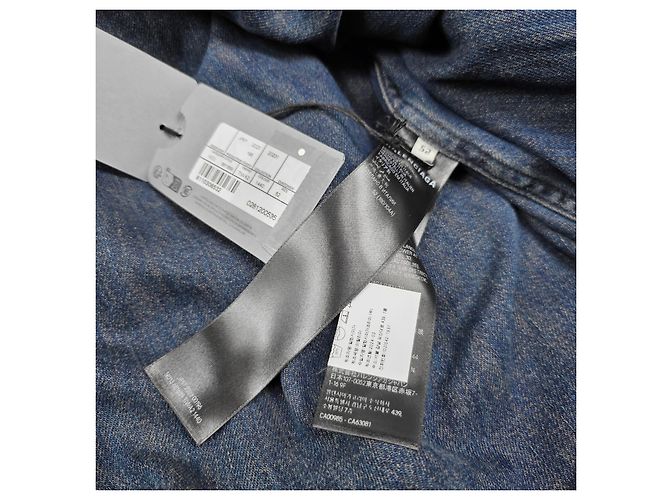 Balenciaga Japanische gesteppte Jeansjacke Schwarz - Ansicht 5