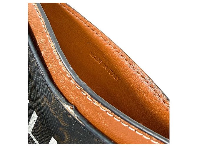 Céline Triomphe Triope Canvas Kartenetui Tan Braun - Ansicht 10