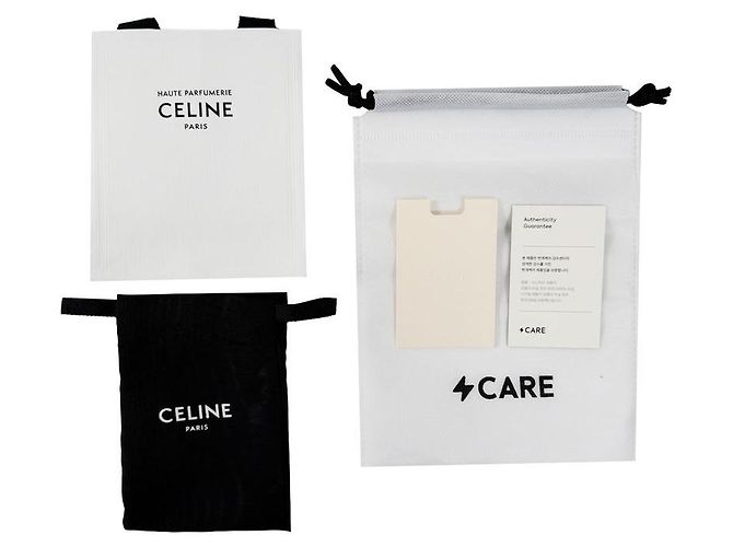 Céline Triomphe Triope Canvas Kartenetui Tan Braun - Ansicht 11