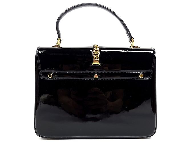 Gucci Silvy Patent Top Handle Tote Bag Medium Rot - Ansicht 2