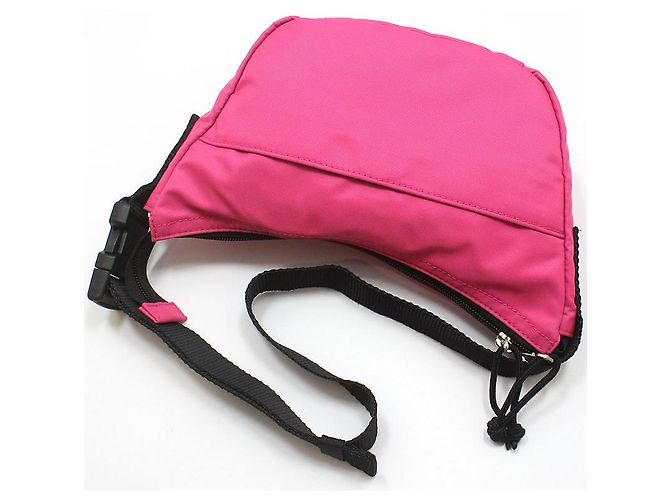 Balenciaga Piccola borsa a tracolla in nylon rosa Wheel Small Sling Bag Belt Bag Shoulder Bag - vista 4