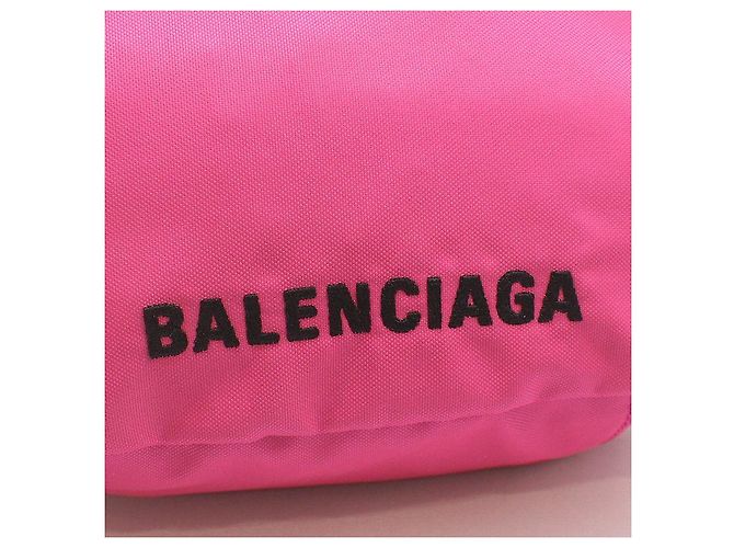 Balenciaga Piccola borsa a tracolla in nylon rosa Wheel Small Sling Bag Belt Bag Shoulder Bag - vista 6