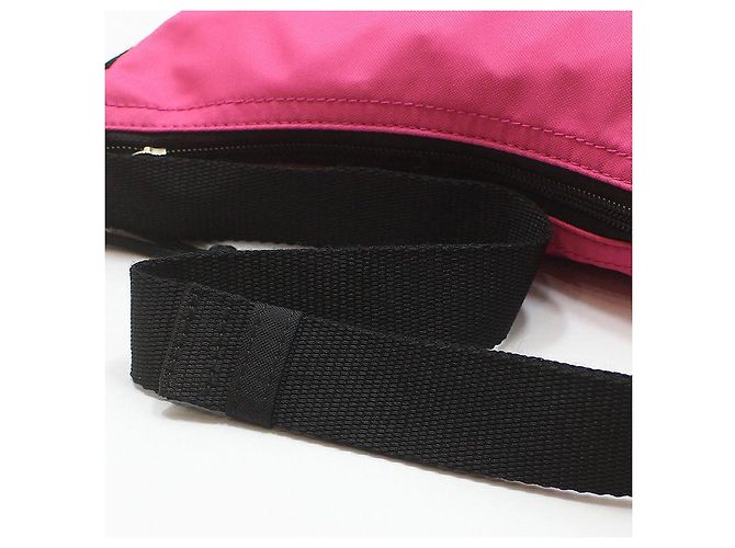 Balenciaga Piccola borsa a tracolla in nylon rosa Wheel Small Sling Bag Belt Bag Shoulder Bag - vista 7