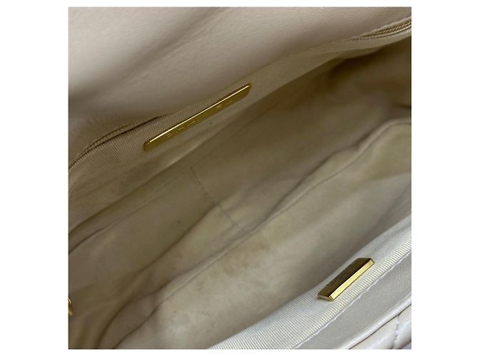 Chanel 19 Chanel Bolsa com aba Medium Beige Marrom - vista 6