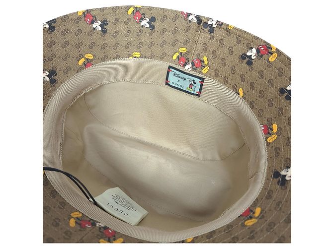 Gucci Disney Mickey Mouse Bucket Hat Braun - Ansicht 4