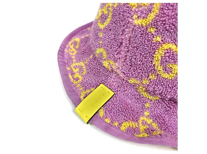 Gucci GG Frottee-Bucket-Hat Lila - Ansicht 2