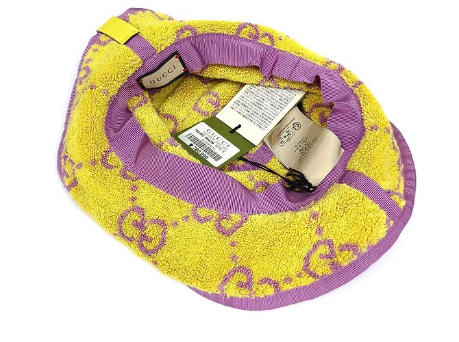 Gucci GG Frottee-Bucket-Hat Lila - Ansicht 3