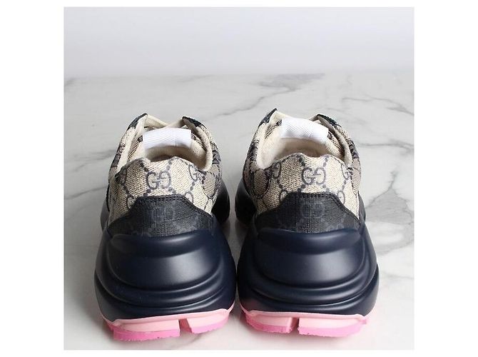 Gucci Sneakers Supreme Laiton Pink Beige Marrone - vista 6