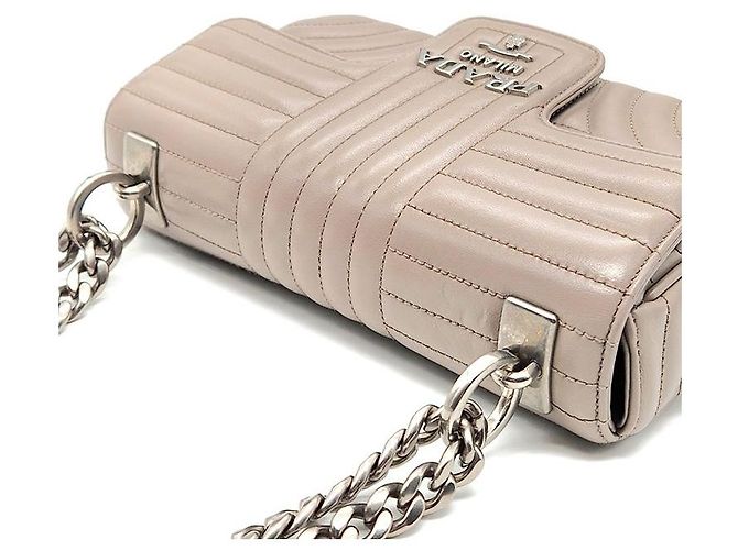 Prada Borsa a tracolla Diagram con catena Multicolore - vista 6