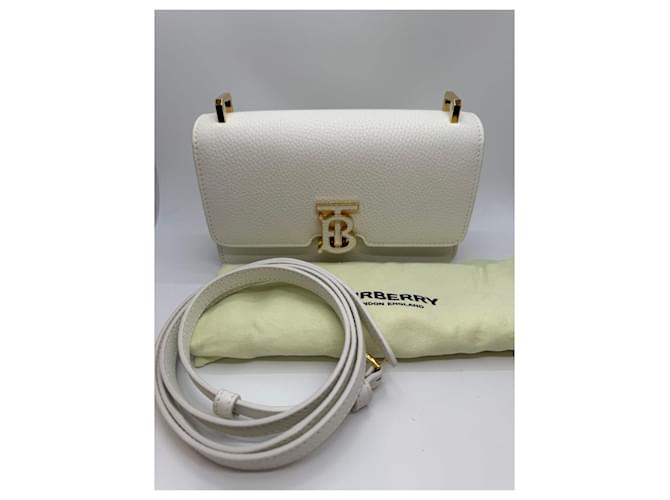 Burberry Mini Borsa TB Bianca Bianco - vista 2