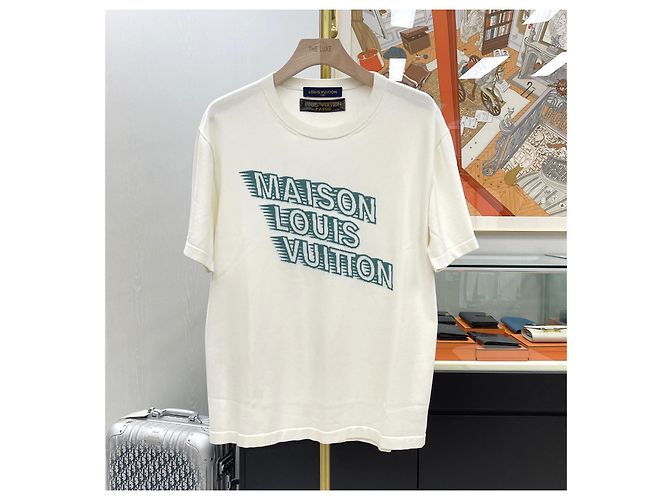 Louis Vuitton Maison LV Rundhals Strickpullover Kurzarm T-Shirt Mehrfarben - Ansicht 2
