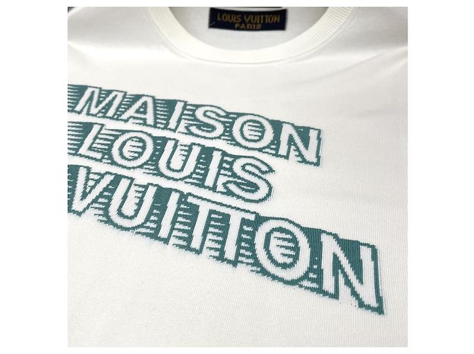 Louis Vuitton Maison LV Rundhals Strickpullover Kurzarm T-Shirt Mehrfarben - Ansicht 8