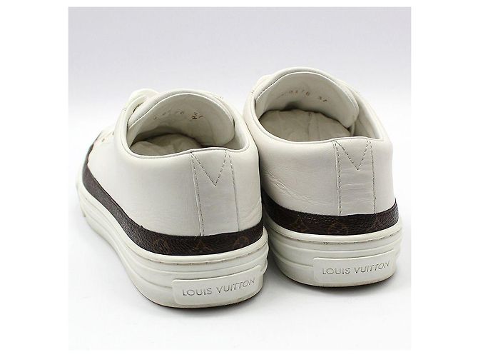 Louis Vuitton Weiße Stella Leder-Sneaker Braun - Ansicht 5