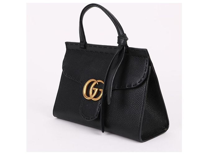Gucci Borsa a mano e a tracolla GG Marmont Small Nero - vista 4