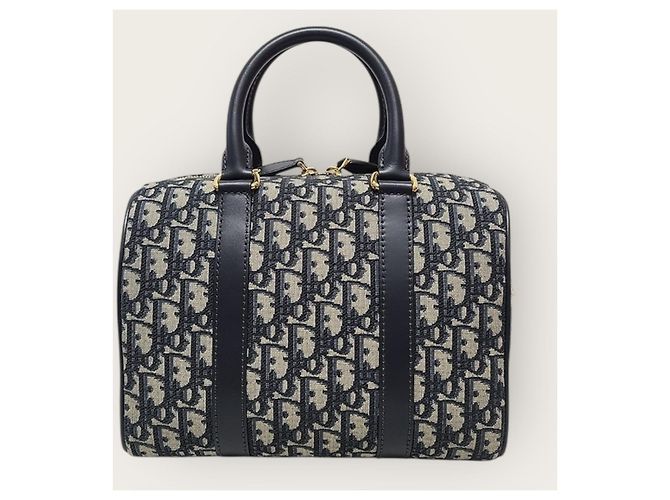Dior Borsa Blue Oblique Jacquard Groove - vista 6