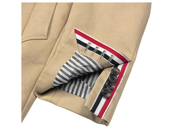 Thom Browne Cappotto Mac Marrone - vista 4