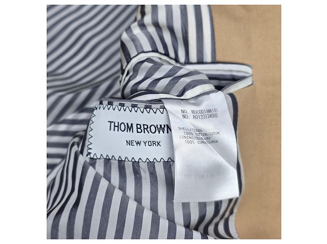 Thom Browne Cappotto Mac Marrone - vista 8