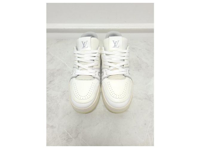 Louis Vuitton Weiße LV Leder Trainer Sneaker - Ansicht 5