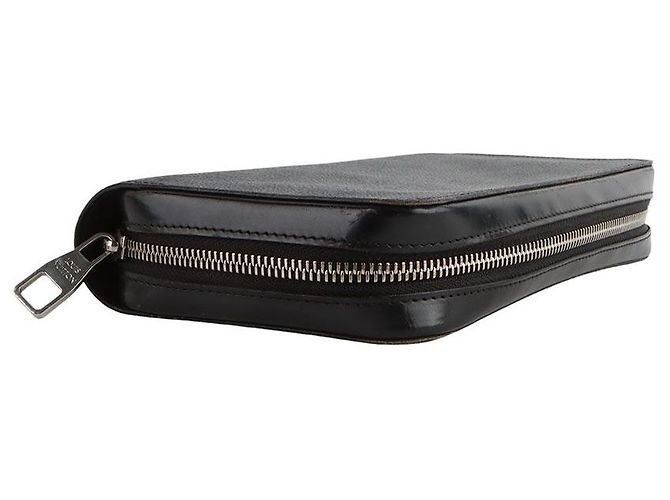Louis Vuitton Clutch Zippy XL in tela Damier Graphite Nero - vista 5