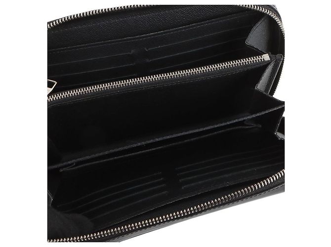 Louis Vuitton Clutch Zippy XL in tela Damier Graphite Nero - vista 7