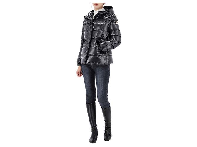 Moncler Lucky Chance Glareins Kapuzensteppjacke Erwachsenengröße Schwarz - Ansicht 10